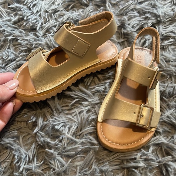 Gold Spring/Summer Sandals - Picture 2 of 3